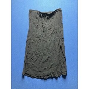 Sag Harbor Women's M Black BOHO Skirt Elastic Waist Drawstring